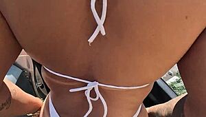 Exclamatory-Raw Incredible! Casal Mattos Swingers Hit Beach with Nympho for Wild Bathroom Double Action