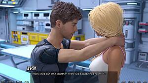 Stranded Mature Woman Jealous In Space Cartoon Cumshot!