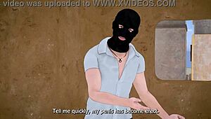 Criminal catches desi bhabhi fingering herself and bangs her hard afterward