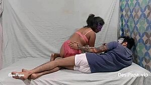 Intense POV fucking my horny Indian MILF wife at home