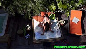 Lesbians spied on by drone, feeling exposed outdoors