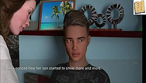 Emotional Game with Teen Wife and Stepmother