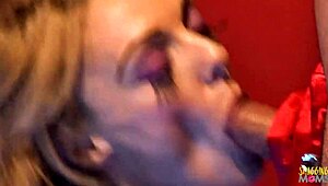 Busty MILF dildo play then group fuck!