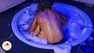 Brunette Lover Swallows Cum In Mouth