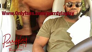 the uber driver's fat bbw wife sucks a stranger's cock and squirts