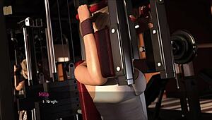 SUMMERS GONE 43 in anime gym scene