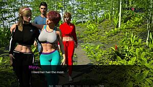 3D porn game featuring John and Lola watching others