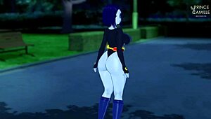 raven gives joi and facial in dark forest with big thighs 😈