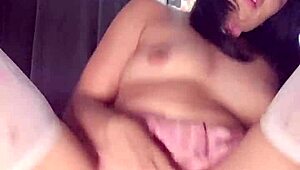 She's masturbating with a Tantaly male toy at home