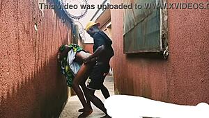 Hide and seek game with neighbor's daughter turns into outdoor fun