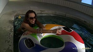 Lovely hottie exclaims, thick dick in mouth and pussy!