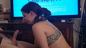 Teen Girlfriend Sucks Cock To Pay Rent