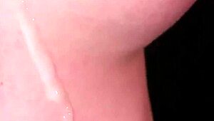 Hot Honey Gets Sperm Load on Face Swallowing Every Drop