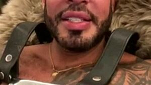 after party, viktor rom shows monster cock in public masturbation.