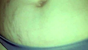 Amateur Wife Cums in Her Shaved Pussy Panties During Homemade Sex