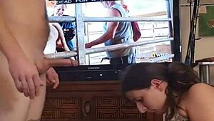 Teen Girlfriend Sucks Cock To Pay Rent