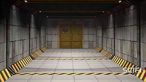 I watched this sexy young blonde, cuffed, get pounded by a cyborg dickgirl in sci-fi prison.