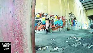 Fuck Hard On Street Wall!