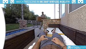 gay vr porn - outdoor ass fuck with a hot stud gabriel
