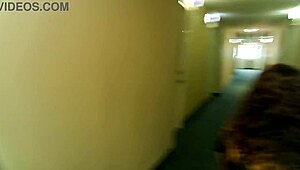 She dared to wear a tunnel plug at the hotel, flashing her anal exhibitionist side.