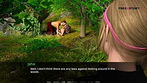 john and lola watch couple having sex in 3d dusklight manor