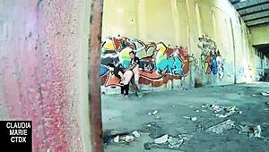 Fuck Hard On Street Wall!