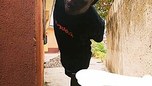 Hide and seek game with neighbor's daughter turns into outdoor fun