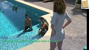 Emotional Game with Teen Wife and Stepmother