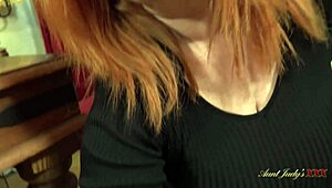 Busty Redhead Melanie's Date Night POV