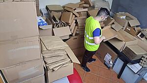 Sexy Latina Goddess Boss Spots Employee on Phone During a Heated Moment