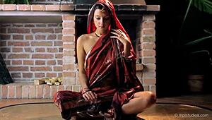 Gorgeous skinny indian teen 18+ erotic dance & finger-fucking!