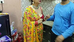 So, I blackmailed my ex-gf turned bhabhi, stripped her saree, and planned to bang her tight ass in the kitchen.