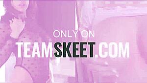 Curvy ginger milf summer hart gives blowjob, handjob, and cowgirl cumshot