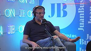 Oiled Latina Kataleya Ross Rides Vibrator to Orgasm on Juan Bustos Podcast