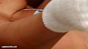 larissa and ingrid get into some hot lesbian fingering and muff diving action with masturbation and cunilingus