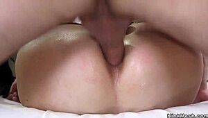 husband anal fucks and deep throats tied up wife in bdsm spanking 😈