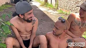 me and friends bathing and fucking