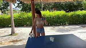 man, i messed up describin this youtube strip game with bikini beauty, so hot tho