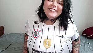 Mary Jhuana, the Corinthiana, climaxes with beads in anal.