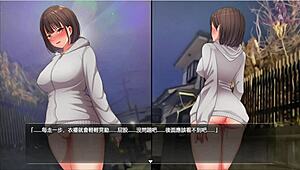 Oh Wow! Anime Girl Exposes Herself By The Pole And Gets So Turned On!