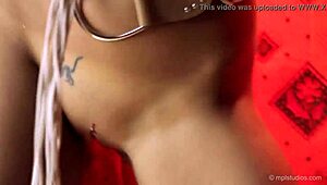 Gorgeous skinny indian teen 18+ erotic dance & finger-fucking!
