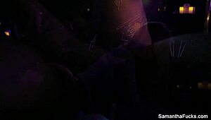 Samantha Saint in fun behind the scenes action