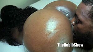 Lucky the head doctor has a big black cock and gets a lot of oral sex from his colleagues