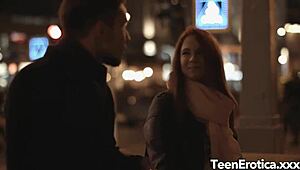 Young Redhead Heather Dew And Her Boyfriend Have Fun