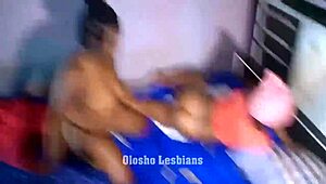 Olosho Lesbians - My Roommate Caught Me Obsessed with Strap-On Play.