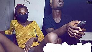 My Step Sister Seduced Me to Suck and Fuck Her While Watching TV