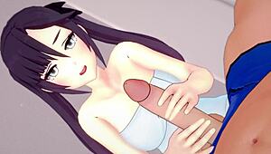 mona in her room DROPS the towel READY to FUCK in uncensored 3d cartoon hentai