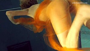 Nastya Strips Naked In Pool