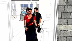 Indian Desi Step Sister-in-Law Banged Hard by Brother-in-Law in Wild Gangbang