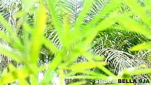 beautiful teen 18+ in red and black wears got fucked by a buck somewhere in africa